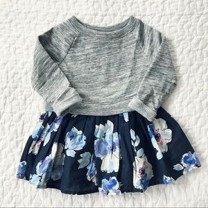 Gap Toddler Girls French Terry Mixed Media Dress